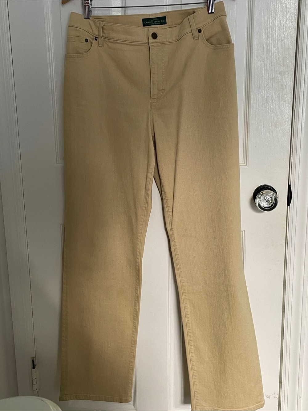 NWOT Ralph Lauren 20W Classic Straight Tan Jeans